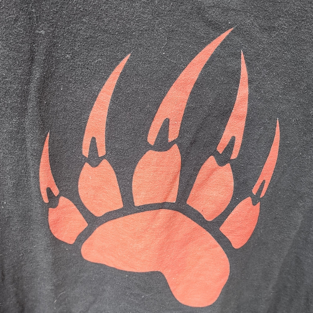 *NWOT* Unisex Cotton Tshirt - Black XXL - Bear Paw - Picture 2 of 8